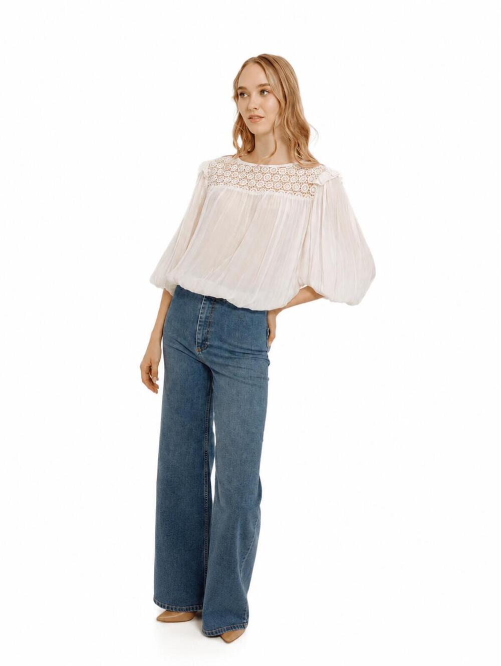 NWT Guadalupe Ulla Light Pink Blouse Size XL